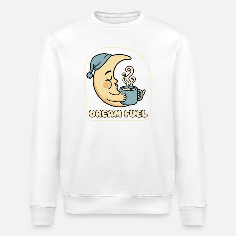 Moondream Coffee Magic - Stanley/Stella ROLLER Unisex Organic Sweatshirt - white