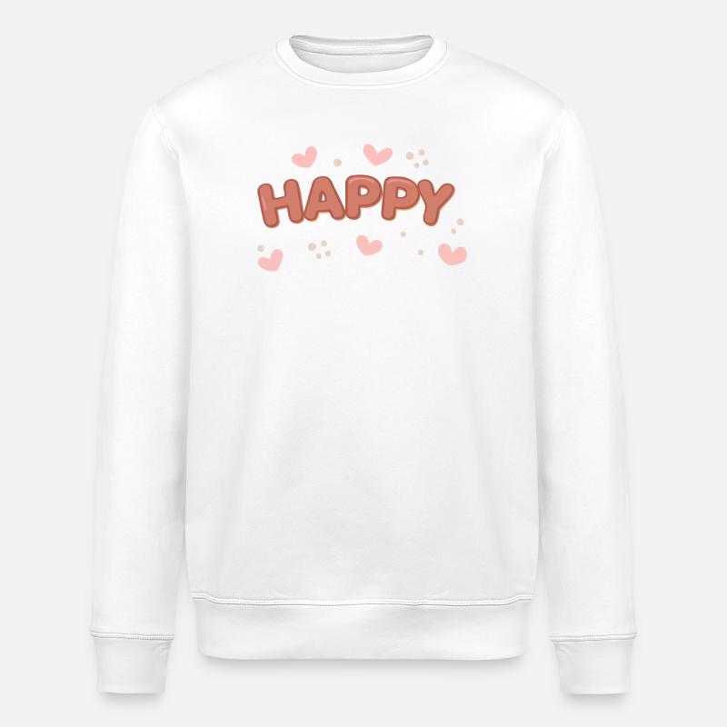 Pastel Bubble Bliss - Stanley/Stella Unisex Bio-Sweatshirt ROLLER - Weiß
