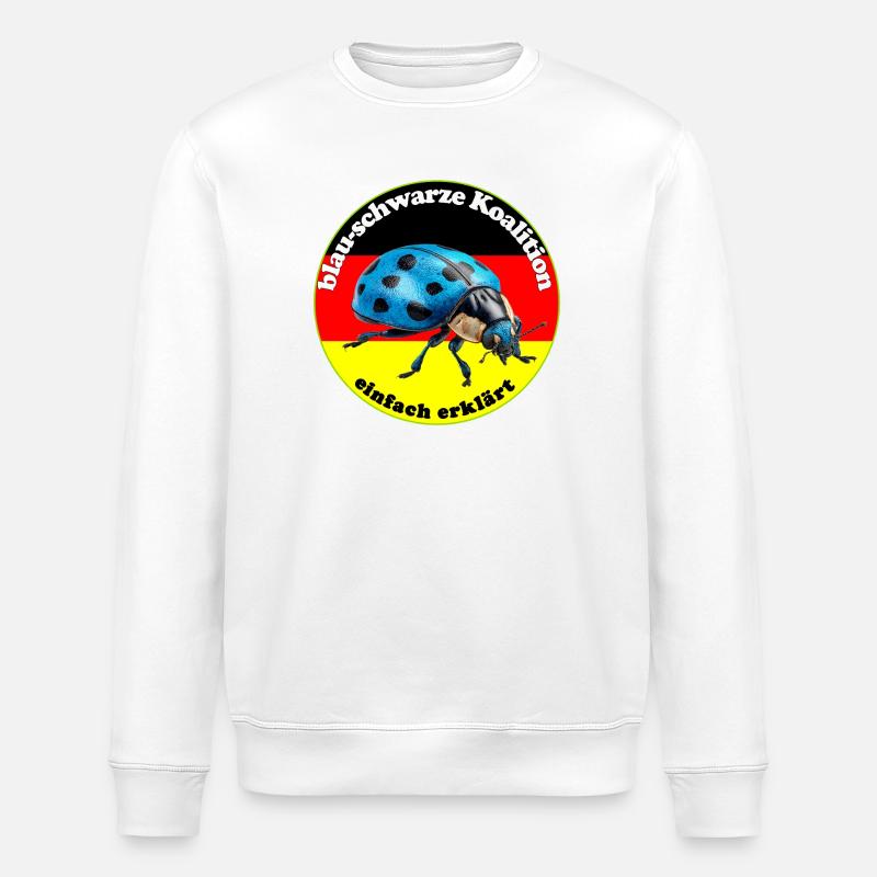 Blauer Käfer widerspiegelt den Wählerwillen - Sweat bio ROLLER Stanley/Stella Unisexe - blanc