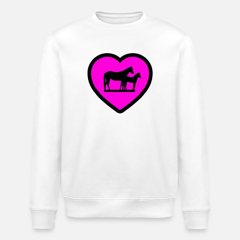Chevaux - Sweat bio ROLLER Stanley/Stella Unisexe - blanc