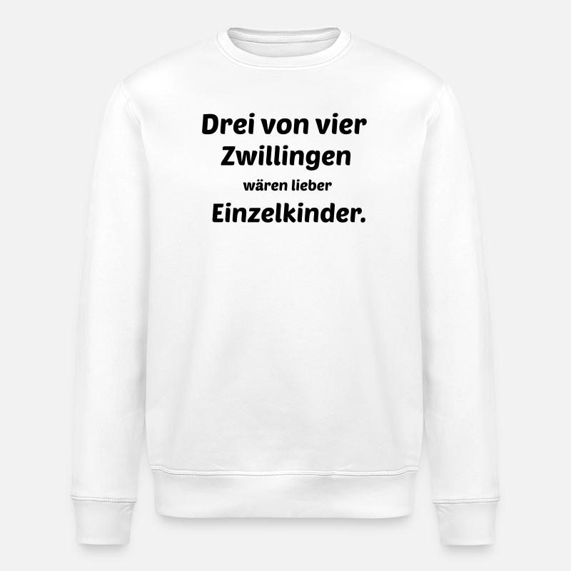 Zwillinge - Stanley/Stella Unisex Bio-Sweatshirt ROLLER - Weiß