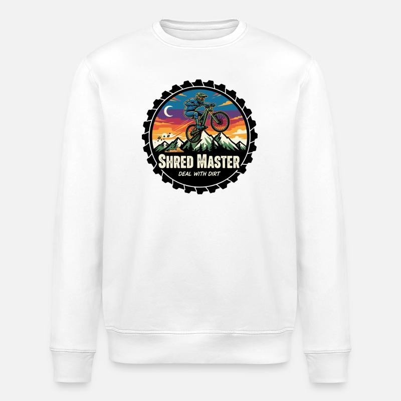 Shred Master Dirt MTB Sunset - Sweat bio ROLLER Stanley/Stella Unisexe - blanc