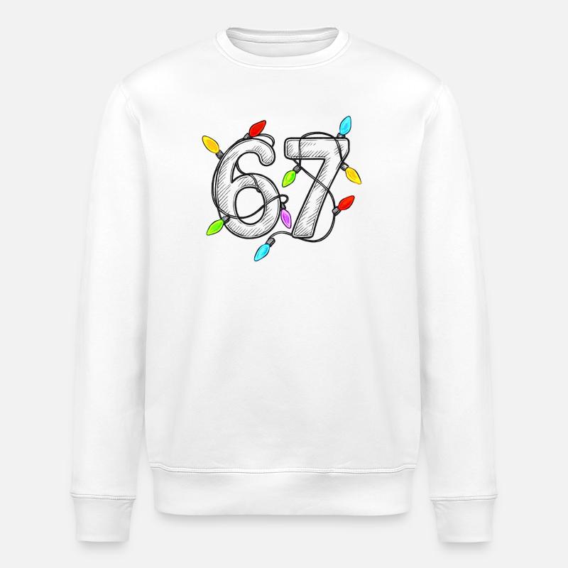 67 Lichterketten - Stanley/Stella Unisex Bio-Sweatshirt ROLLER - Weiß