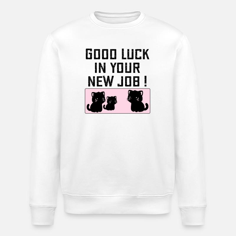 Abschiedsgesellschaft Viel Glück - Stanley/Stella Unisex Bio-Sweatshirt ROLLER - Weiß