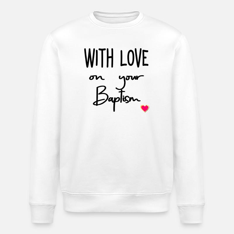 Amour du baptême - Sweat bio ROLLER Stanley/Stella Unisexe - blanc