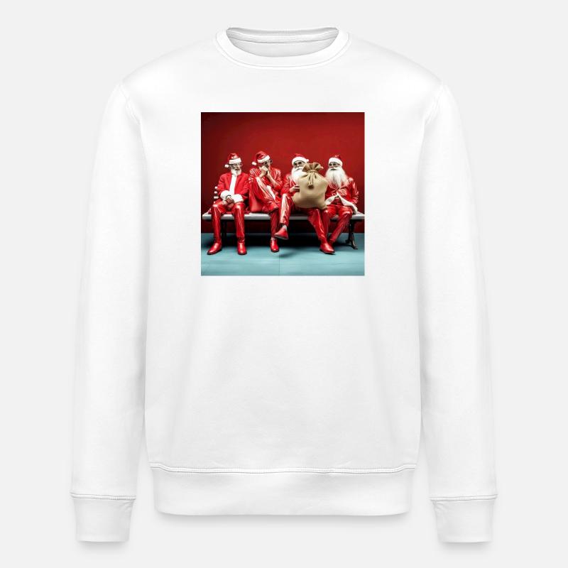 Berwerbung Santas Quartett auf Casting Bank - Stanley/Stella Unisex Bio-Sweatshirt ROLLER - Weiß