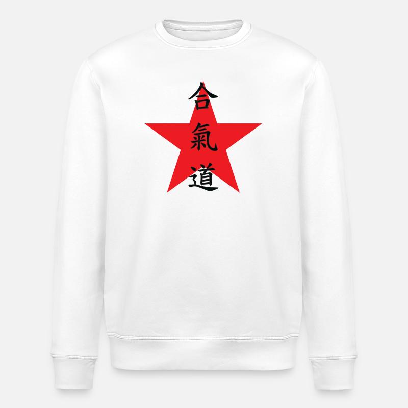 Aïkido - Art Martial - Aïkidoka - Sweat bio ROLLER Stanley/Stella Unisexe - blanc