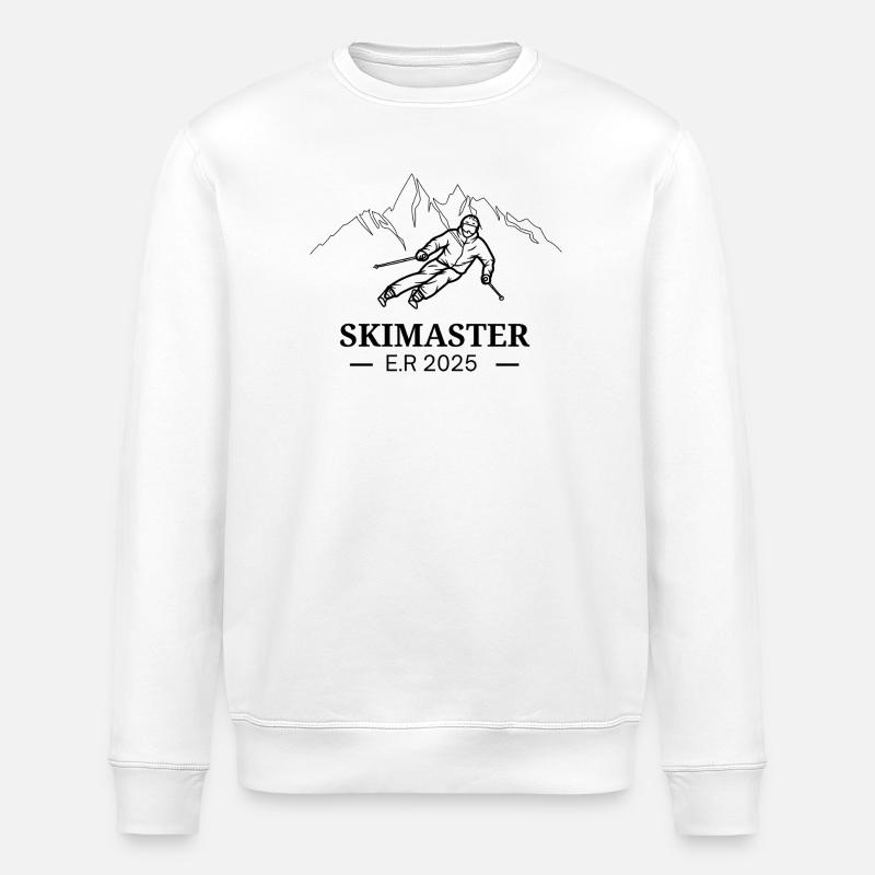 SKIMASTER - Stanley/Stella ROLLER Unisex Organic Sweatshirt - white