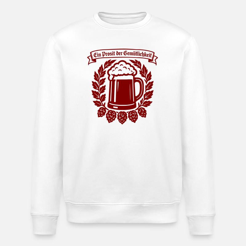 Ein Prosit der Gemütlichkeit - Stanley/Stella Unisex Bio-Sweatshirt ROLLER - Weiß
