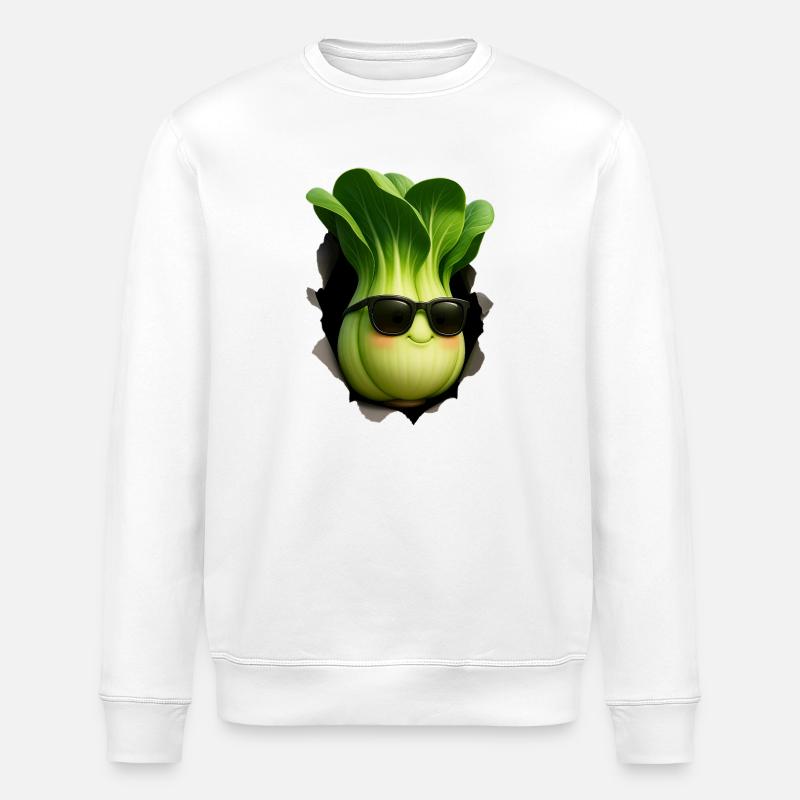 Bok Choy Pak Choi - Sweat bio ROLLER Stanley/Stella Unisexe - blanc