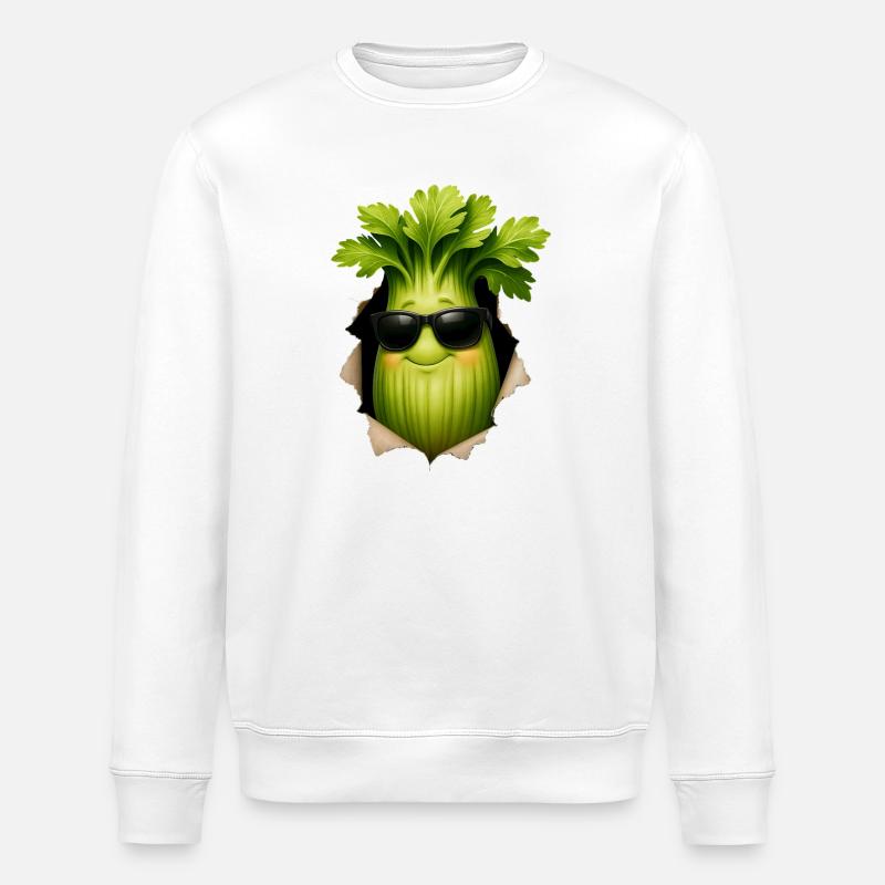 celery - Stanley/Stella ROLLER Unisex Organic Sweatshirt - white