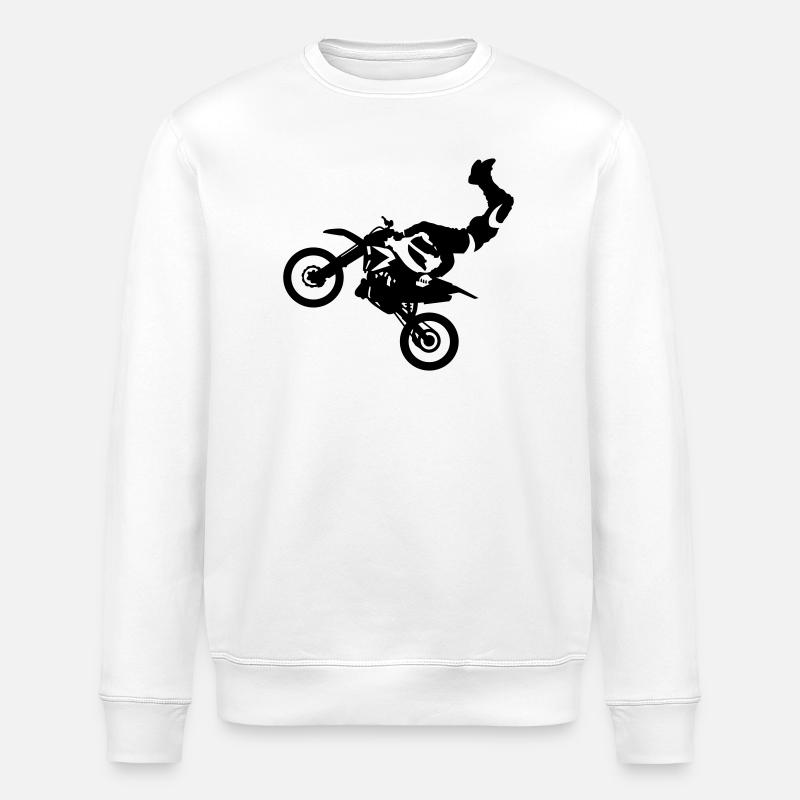 Motocross - Stanley/Stella Unisex Bio-Sweatshirt ROLLER - Weiß