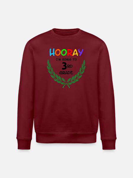 Hourra, je vais en CE1** - Sweat bio ROLLER Stanley/Stella Unisexe - blanc