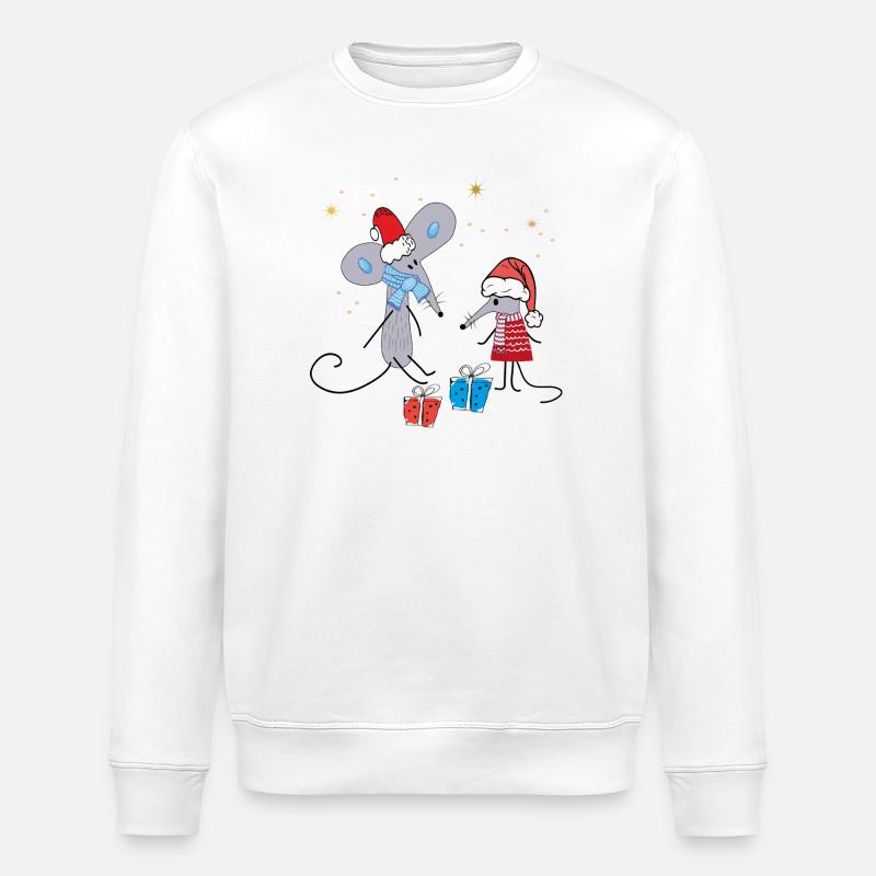 Noël - Sweat bio ROLLER Stanley/Stella Unisexe - blanc