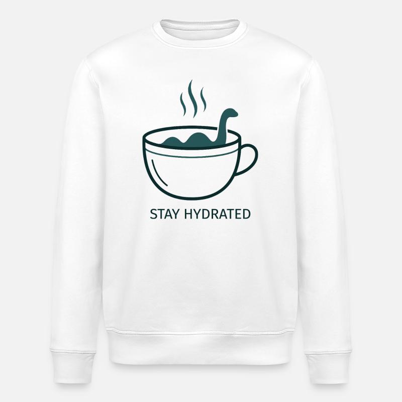Nessie Stay Hydrated Tasse - Stanley/Stella Unisex Bio-Sweatshirt ROLLER - Weiß