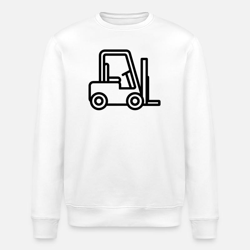 Gabelstapler - Stanley/Stella Unisex Bio-Sweatshirt ROLLER - Weiß