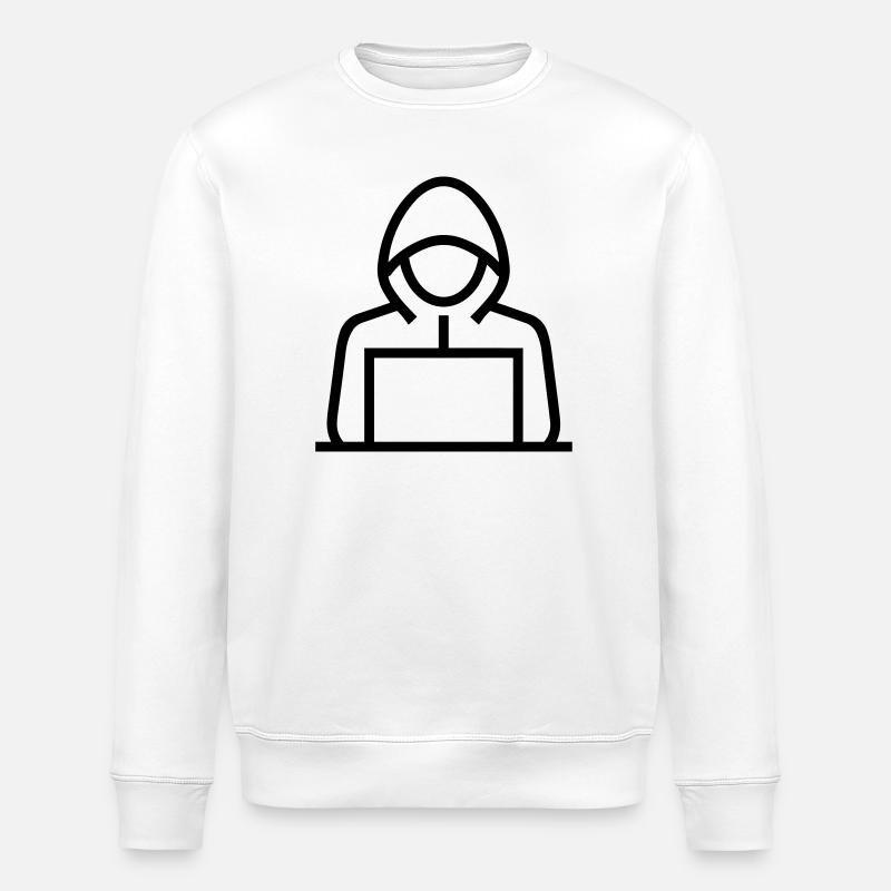 Hacker - Stanley/Stella Unisex Bio-Sweatshirt ROLLER - Weiß