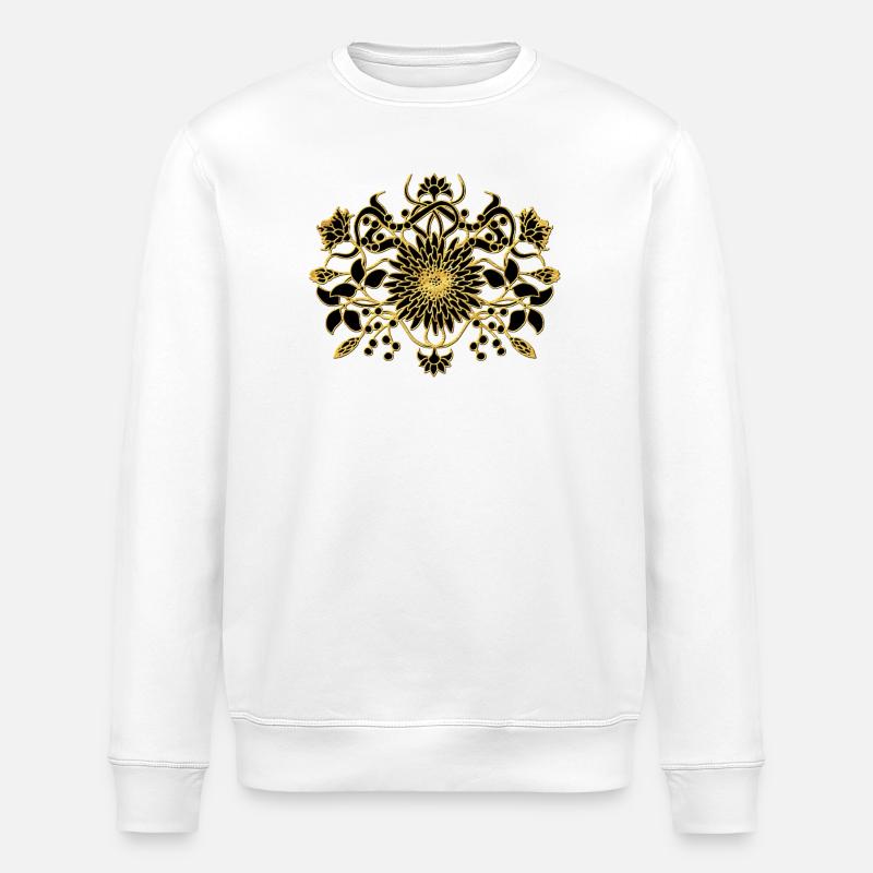 Blumen - Stanley/Stella Unisex Bio-Sweatshirt ROLLER - Weiß