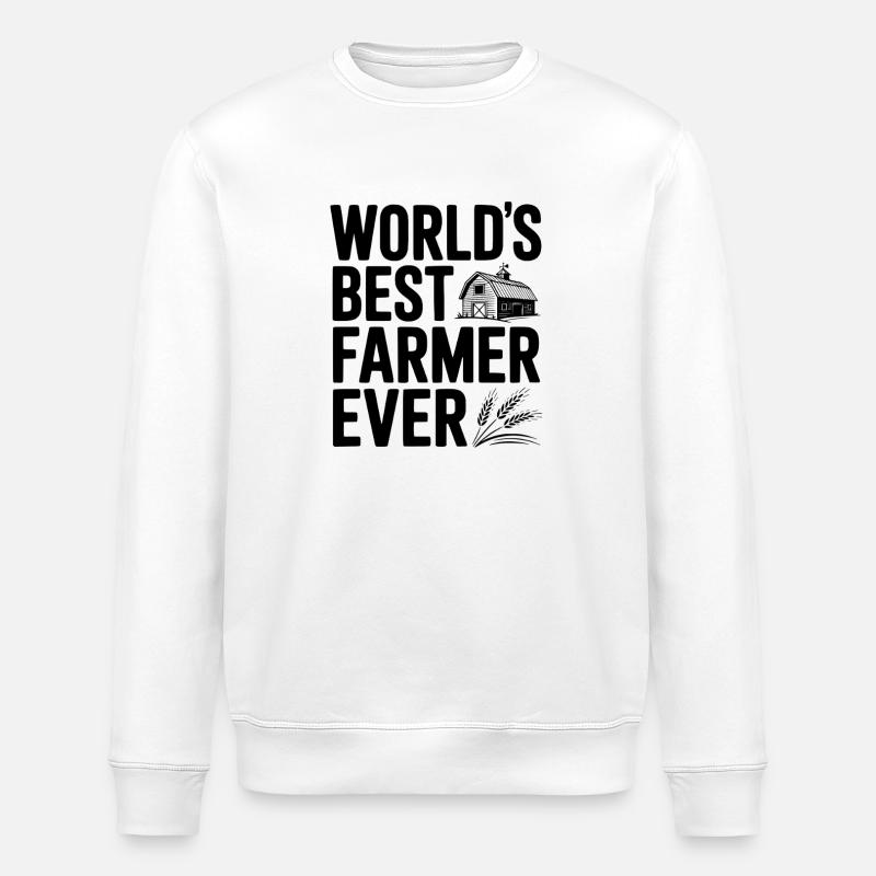 Der beste Bauer aller Zeiten - Stanley/Stella Unisex Bio-Sweatshirt ROLLER - Weiß