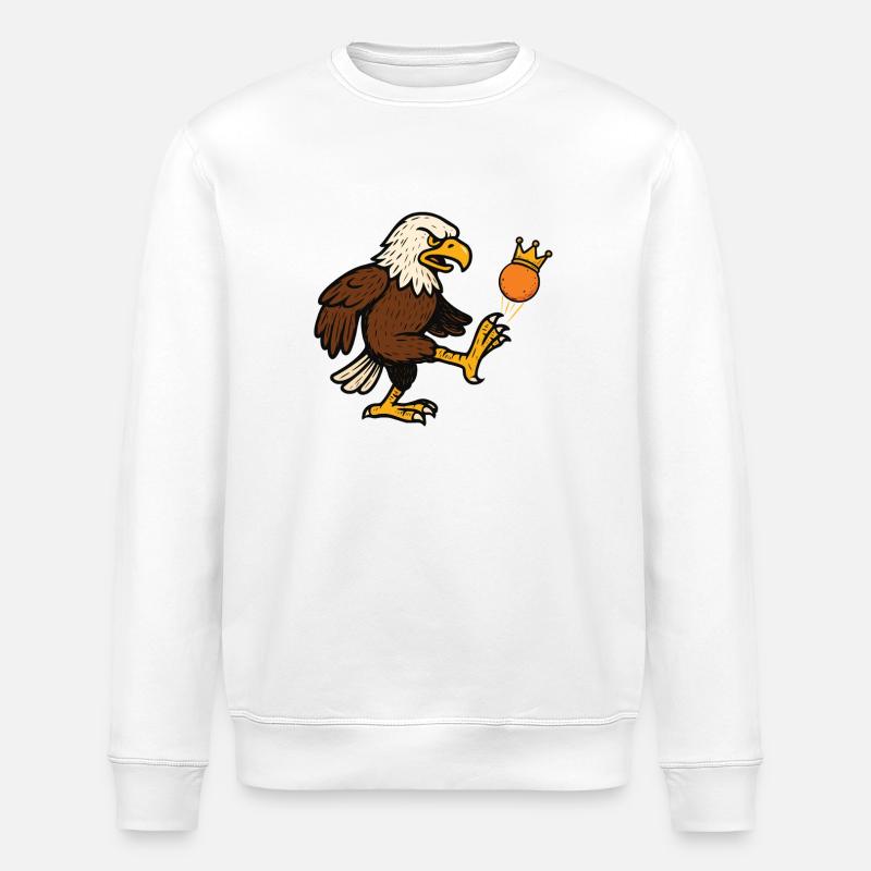 No To Monarchy Patriotic Anti-Authoritarian - Stanley/Stella ROLLER Unisex Organic Sweatshirt - white