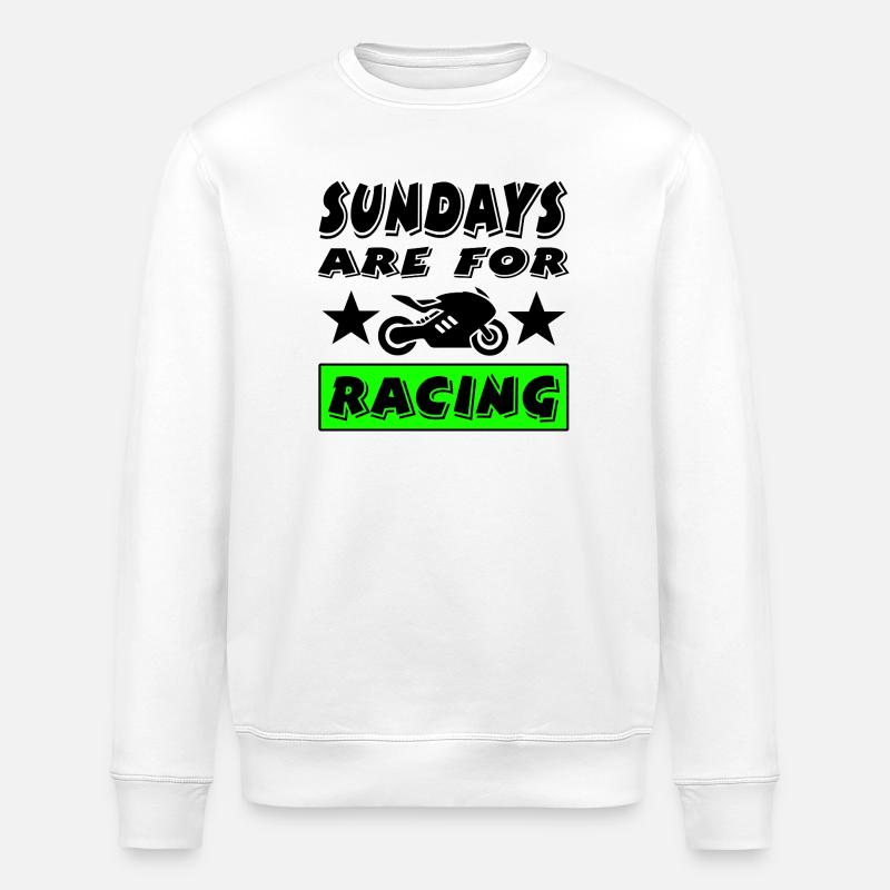 Motorrad - Stanley/Stella Unisex Bio-Sweatshirt ROLLER - Weiß
