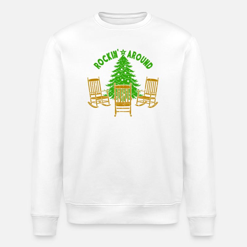 Rockin Around The Christmas Tree - Stanley/Stella Unisex Bio-Sweatshirt ROLLER - Weiß