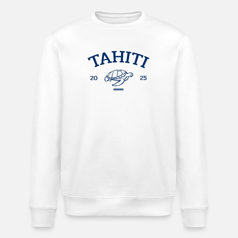 Tahiti - Turtle - French Polynesia - Schildkröte - Stanley/Stella Unisex Bio-Sweatshirt ROLLER - Weiß