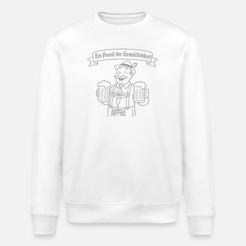 Herr Bier - Ein Prosit der Gemütlichkeit - Sweat bio ROLLER Stanley/Stella Unisexe - blanc