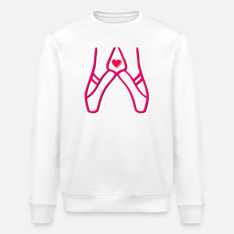Spitzenschuhe Ballett Tanzen - Stanley/Stella Unisex Bio-Sweatshirt ROLLER - Weiß