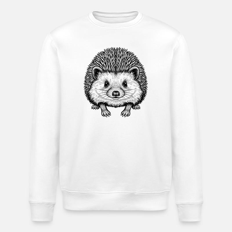 Igel - Stanley/Stella Unisex Bio-Sweatshirt ROLLER - Weiß