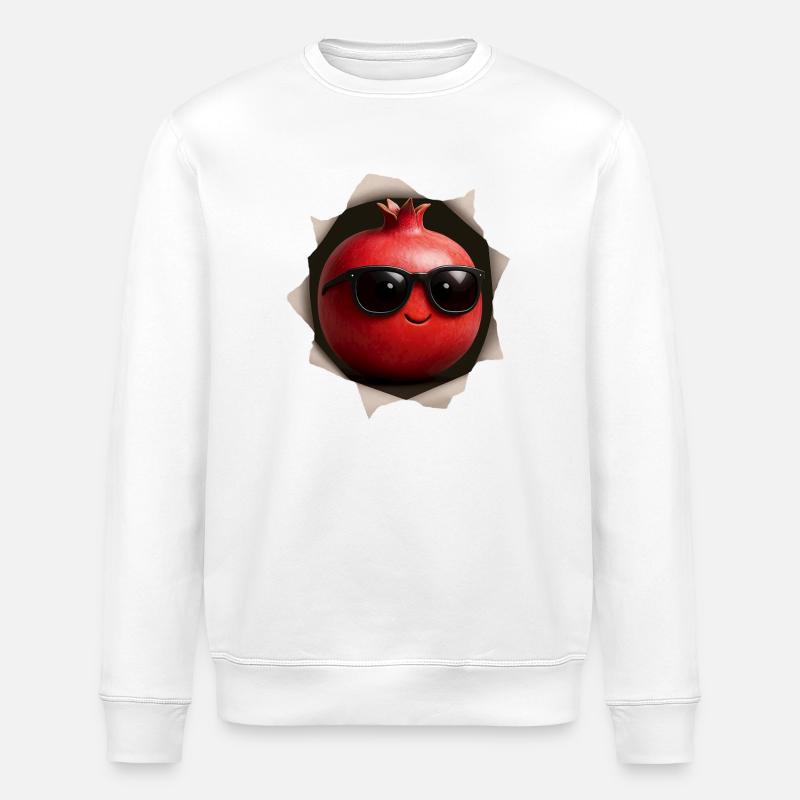 Pomegranate Granatapfel - Stanley/Stella Unisex Bio-Sweatshirt ROLLER - Weiß