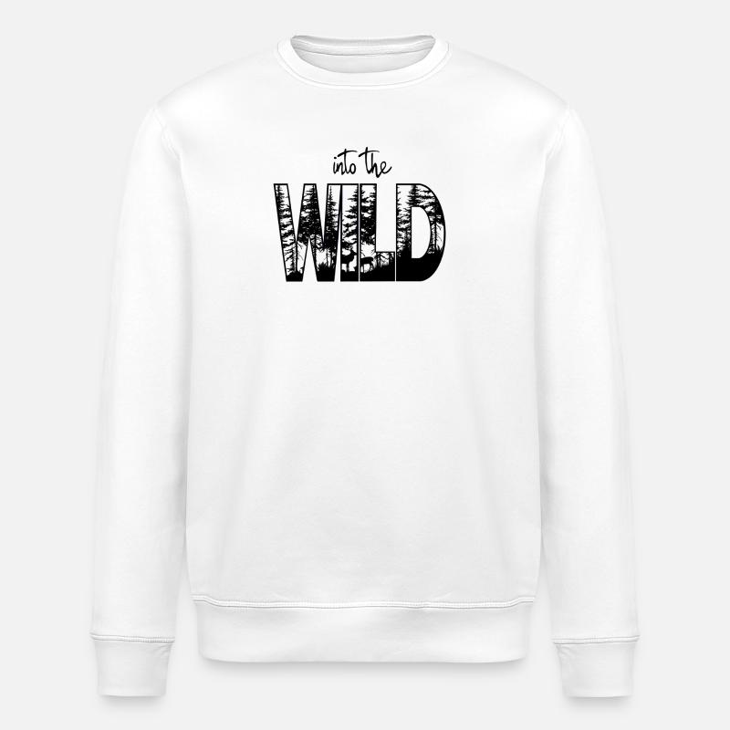 into the WILD - Stanley/Stella Unisex Bio-Sweatshirt ROLLER - Weiß