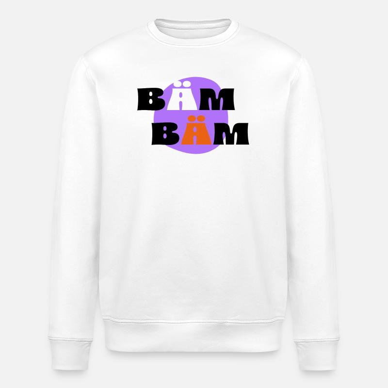 BÄM, BÄM - Stanley/Stella Unisex Bio-Sweatshirt ROLLER - Weiß