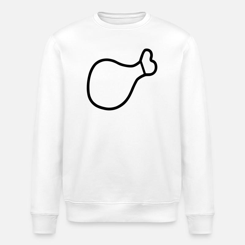 Hühnerschenkel - Stanley/Stella Unisex Bio-Sweatshirt ROLLER - Weiß