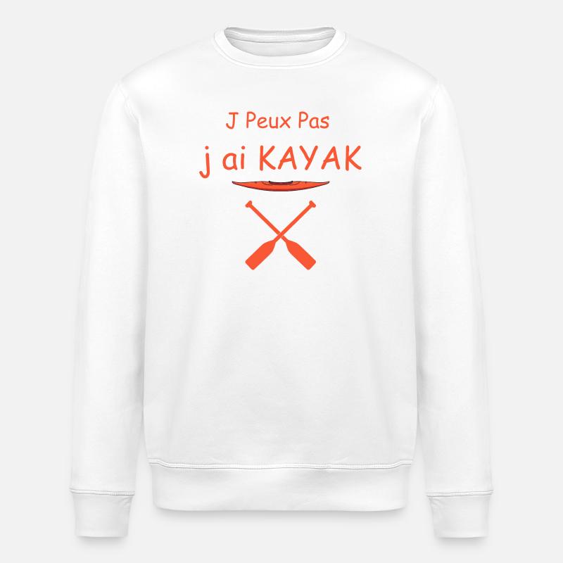 J’ai Kayak Pas le Temps - Sweat bio ROLLER Stanley/Stella Unisexe - blanc