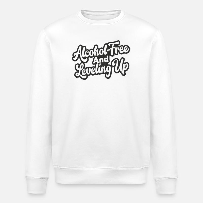 Sans alcool et montée en niveau - Sweat bio ROLLER Stanley/Stella Unisexe - blanc