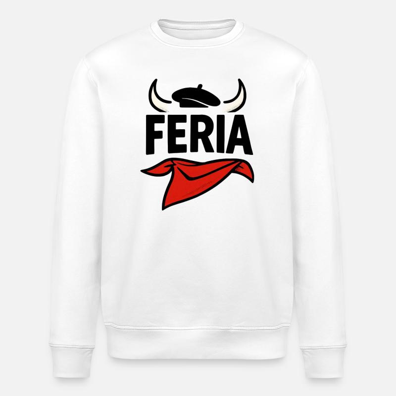 Feria – Baskenland - Stanley/Stella Unisex Bio-Sweatshirt ROLLER - Weiß