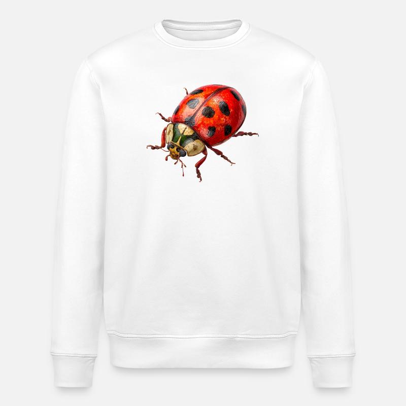 Les coccinelles comme porte-bonheur - Sweat bio ROLLER Stanley/Stella Unisexe - blanc