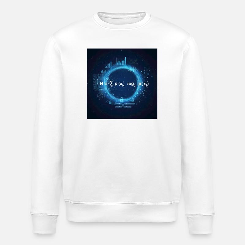 Claude-Shannon-Gleichung - Stanley/Stella Unisex Bio-Sweatshirt ROLLER - Weiß