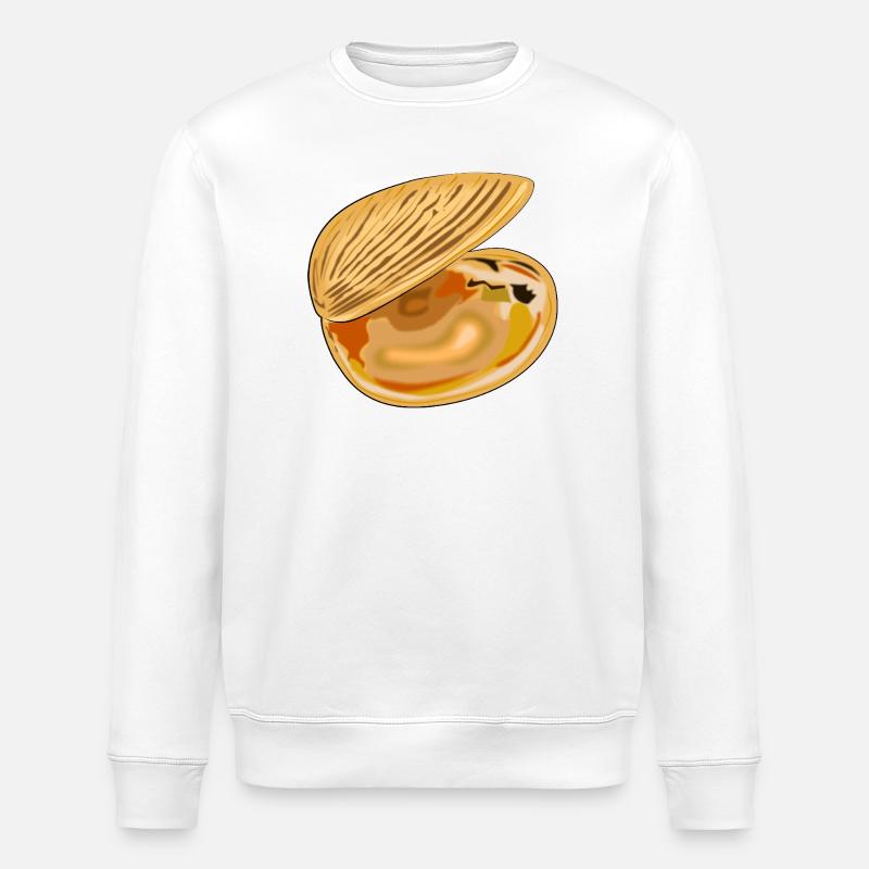 Muschel aufgeklappt - Stanley/Stella Unisex Bio-Sweatshirt ROLLER - Weiß