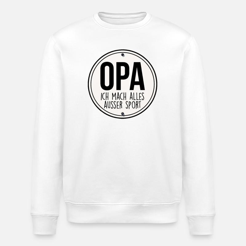 OPA Geschenk Grossvater - Stanley/Stella Unisex Bio-Sweatshirt ROLLER - Weiß