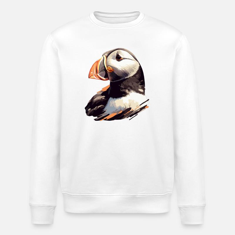 Puffin Papageientaucher - Stanley/Stella Unisex Bio-Sweatshirt ROLLER - Weiß