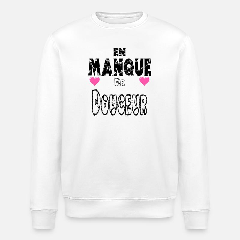 En Manque de Douceur - Sweat bio ROLLER Stanley/Stella Unisexe - blanc