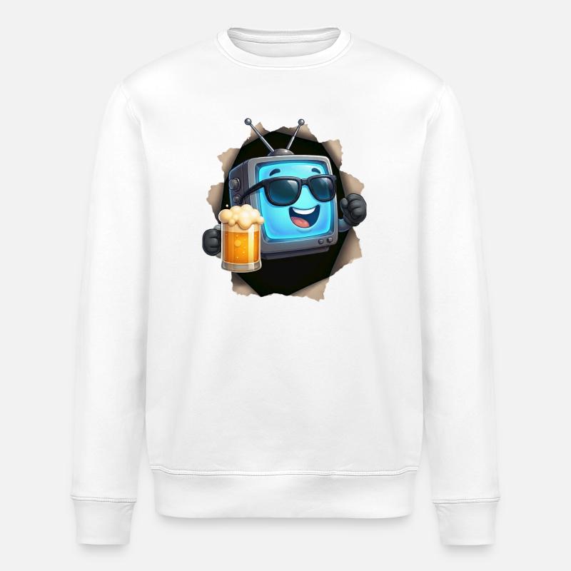 TV Bier - Stanley/Stella Unisex Bio-Sweatshirt ROLLER - Weiß