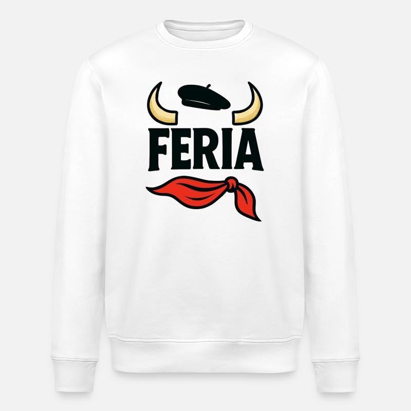 Feria – Baskenland - Stanley/Stella Unisex Bio-Sweatshirt ROLLER - Weiß