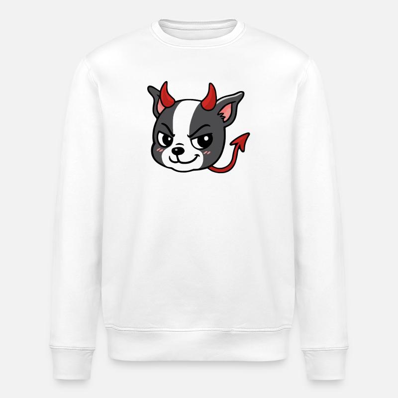 Boston – Teufel - Stanley/Stella Unisex Bio-Sweatshirt ROLLER - Weiß