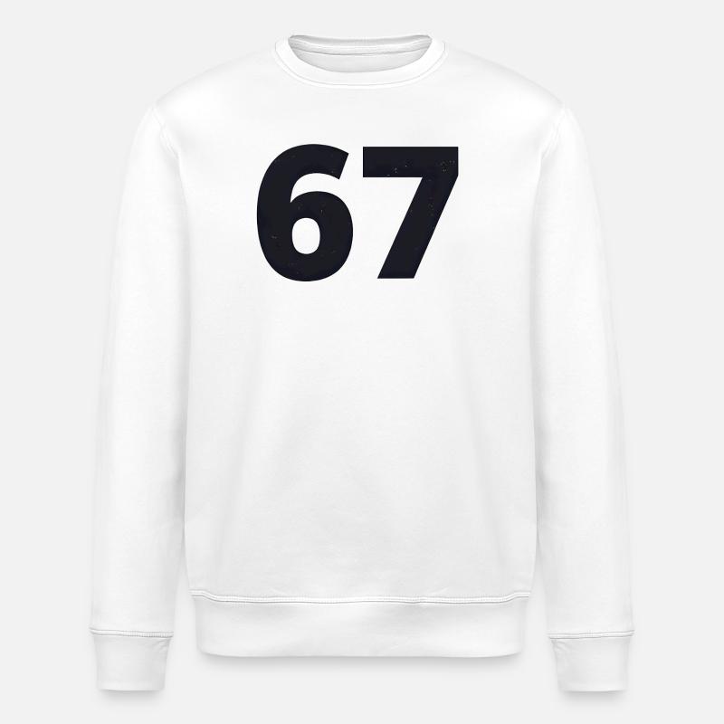 67 parle la langue des jeunes - Sweat bio ROLLER Stanley/Stella Unisexe - blanc