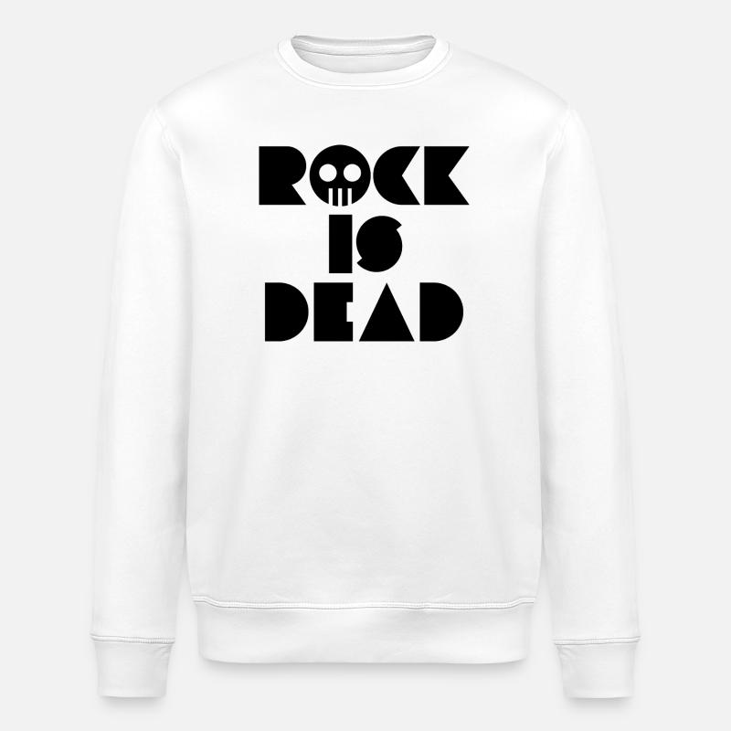 Le Rock est Mort - Sweat bio ROLLER Stanley/Stella Unisexe - blanc