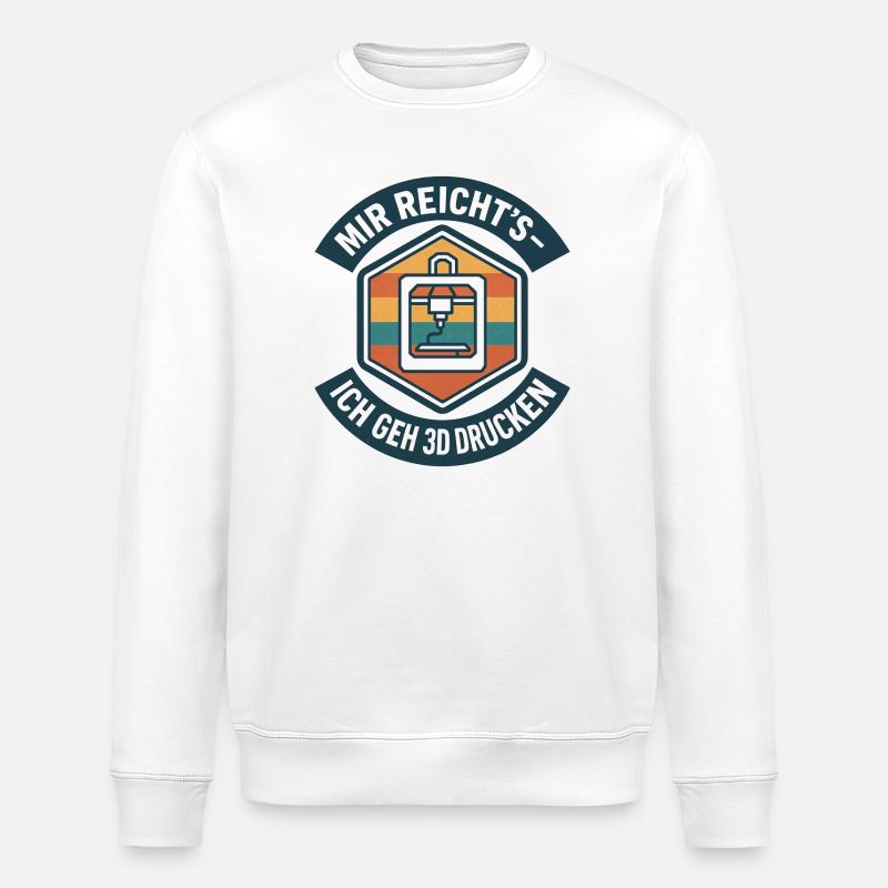 Impression 3D J’en ai assez du G-Code - Sweat bio ROLLER Stanley/Stella Unisexe - blanc
