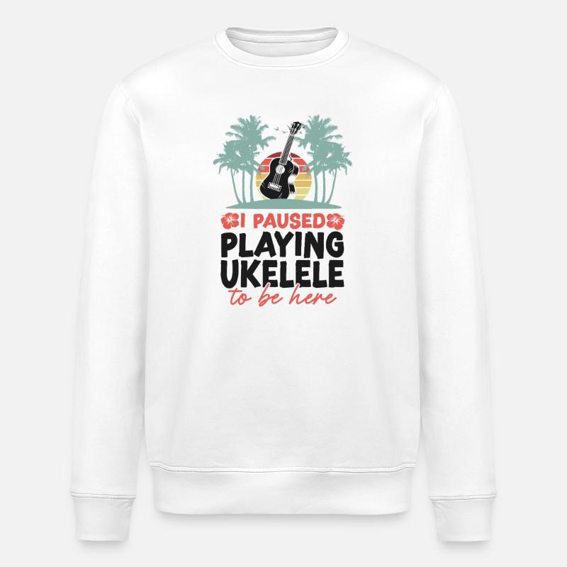 Ukulélé hawaïen uke I Arrêté - Sweat bio ROLLER Stanley/Stella Unisexe - blanc